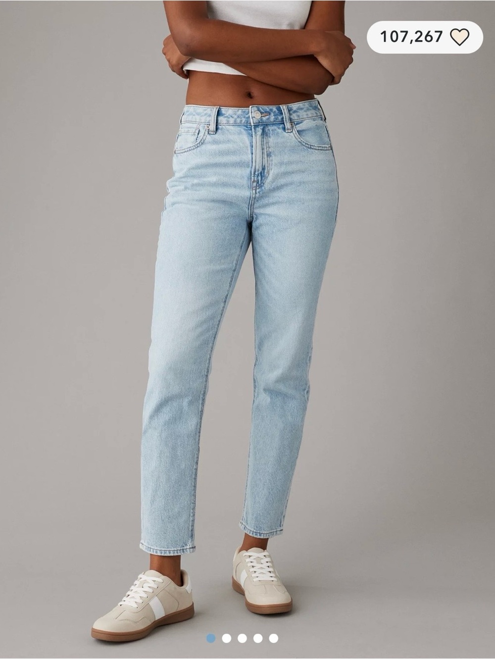 American Eagle strigid mom jeans